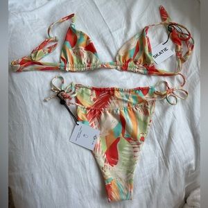 Skatie sunset print bikini- Sonny top & Kristen bottom